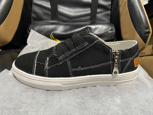 Zapatos de Lona con Elástico y Tacón Plano - Image 9