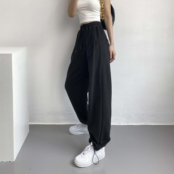 Pantalones Anchos de Cintura Ajustable con Faja Incorporada