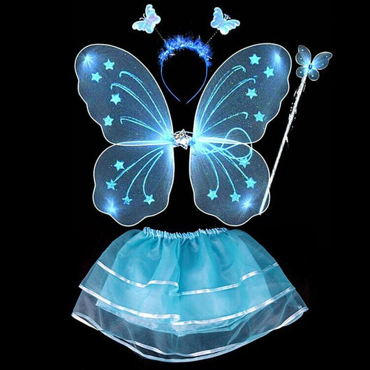 Vestido de tres piezas con alas de mariposa - Image 3