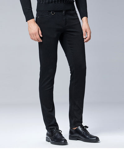 Pantalones Casuales Elásticos Hombre Talla Grande - Corte Recto Slim Fit