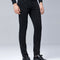Pantalones Casuales Elásticos Hombre Talla Grande - Corte Recto Slim Fit