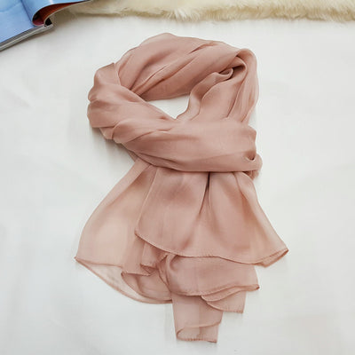 Pañuelo de Seda Elegante Liso para Mujer - Todas las Estaciones - Image 13
