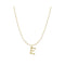S925 sterling Plateado vintage 26 letter necklace E
