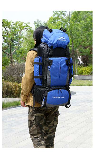 Mochila de Viaje 90L Impermeable para Senderismo y Trabajo - Image 24