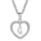 26-letter zircon heart necklace26-letter zircon heart necklace Plateado G