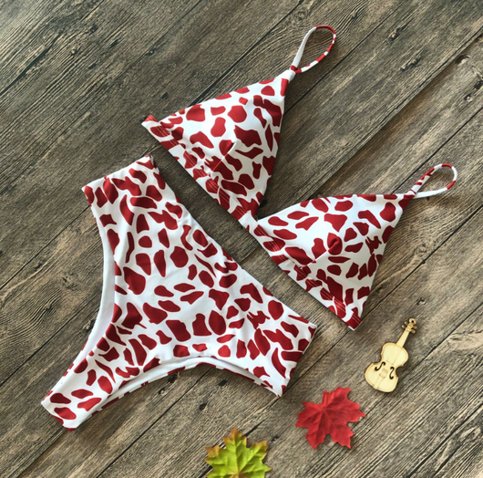 Bikini de Cintura Alta Estampado Leopardo y Serpiente - Diseño Explosivo y Sensual - Image 7