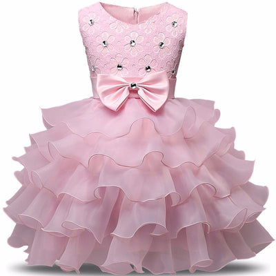 Vestido de Princesa sin Mangas para Niñas - Diseño Pomposo para Bodas y Eventos - Image 19