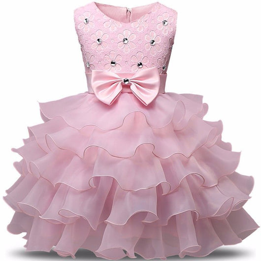 Vestido de Princesa sin Mangas para Niñas - Diseño Pomposo para Bodas y Eventos - Image 19