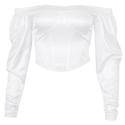 Blusa Larga Fuera del Hombro para Mujer - Estilo Urbano Elegante - Image 10