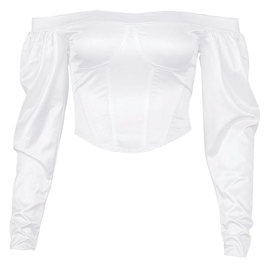 Blusa Larga Fuera del Hombro para Mujer - Estilo Urbano Elegante - Image 10