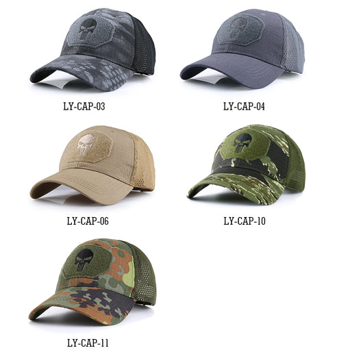 Gorra de Béisbol con Bordado de Calavera