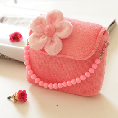 Bolsa Infantil de Flores con Cadena de Perlas - Estilo Princesa - Image 5