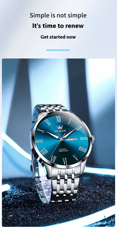 Reloj de Pulsera Ejecutivo en Acero con Escala Romana - Image 14