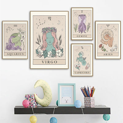 Cuadro de Tarot y Constelaciones - Póster Artístico de Lona - Image 22