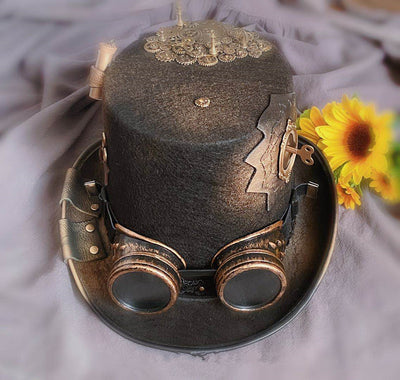 Gafas Steampunk Lolita Desmontables con Engranajes de Metal y Cuero - Image 5