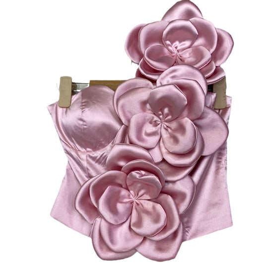 Chaleco Asimétrico con Flores 3D y Tirante al Hombro para Mujer - Image 5