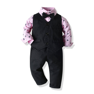 Conjunto de Traje Formal para Niños - Camisa, Chaleco y Pantalón 3 Piezas - Image 3