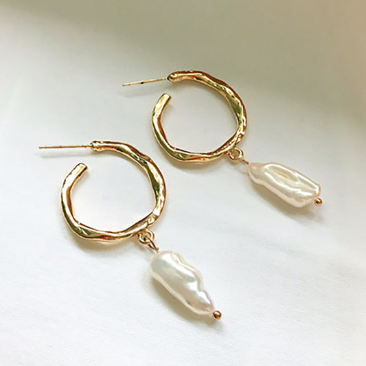 Aretes de Perla Clásicos y Elegantes