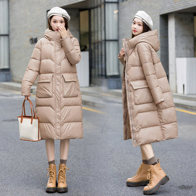 Abrigo Largo de Invierno Estilo Coreano para Mujer - Image 4