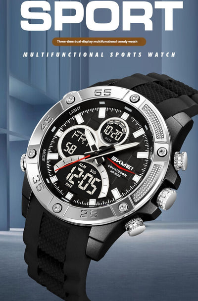 Reloj Digital Multifuncional Resistente al Agua para Hombre - Image 12