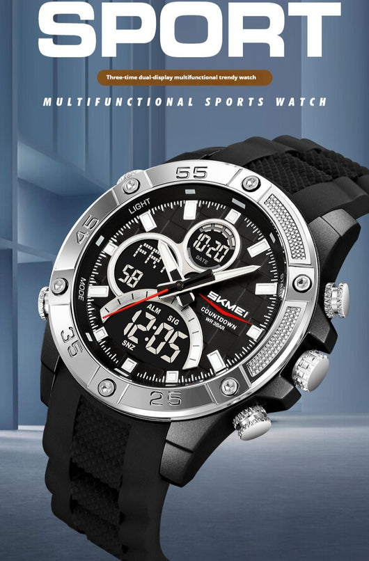 Reloj Digital Multifuncional Resistente al Agua para Hombre - Image 12
