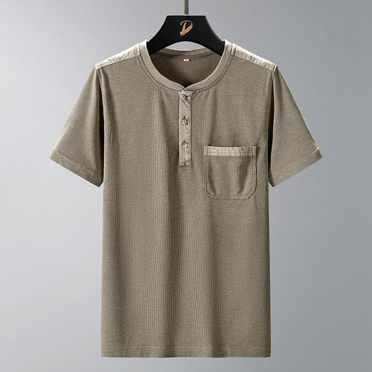 Camisa Slim Fit de Manga Corta para Hombre - Estilo Verano - Image 9
