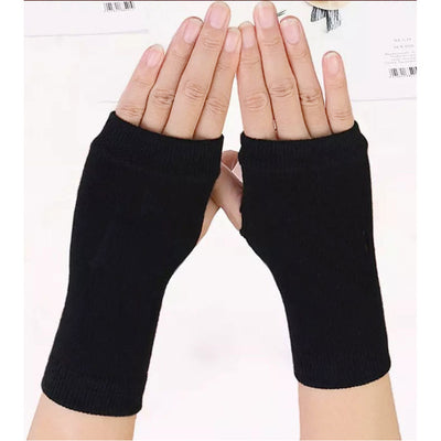 Guantes Deportivos sin Dedos de Algodón - Mitones Tejidos para Invierno - Image 12
