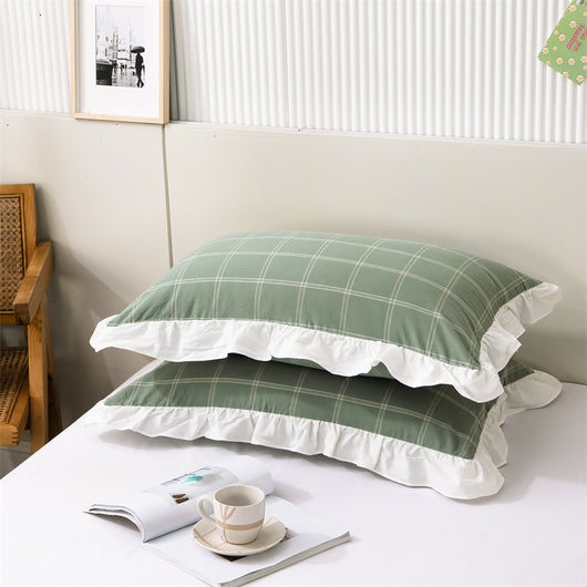 Funda de Almohada 100% Algodón con Volantes - Individual Lavado - Image 13