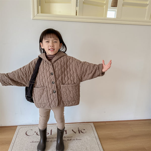 Abrigo de Invierno Coreano con Forro Polar