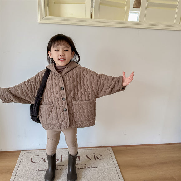 Abrigo de Invierno Coreano con Forro Polar