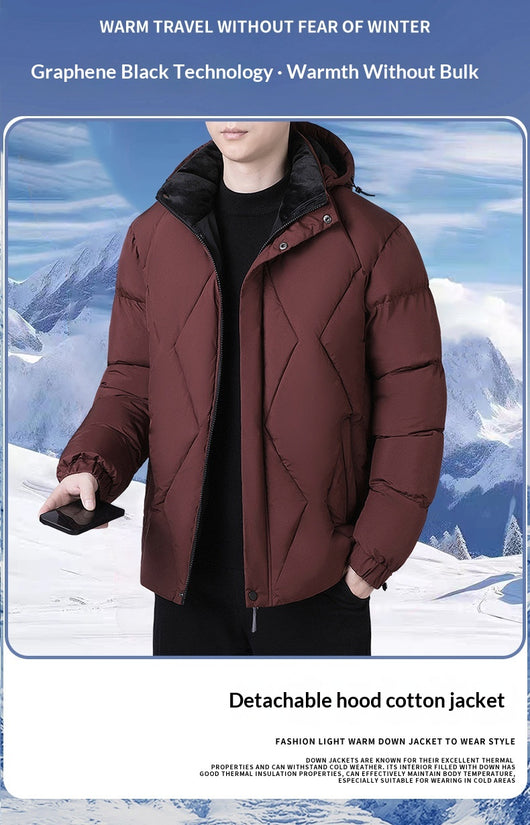Chaqueta de Invierno para Hombre con Acolchado de Algodón - Calidez y Estilo - Image 9