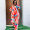 Conjunto Suelto de Blusa Estampada y Pantalón para Mujer