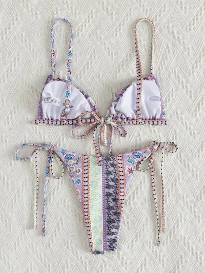 Traje de Baño Enterizo con Estampado Estilo Chino - Image 34