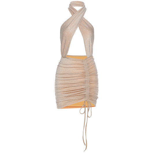 Vestido Halter Sexy con Detalles Calados para Mujer - Image 7