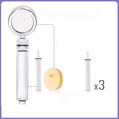 Cabezal de Ducha con Filtro Vitamina C y Desclorador de Agua Suave - Image 26