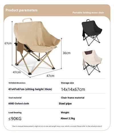 Silla de Camping Plegable con Respaldo Ergonómico - Image 9