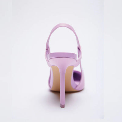 Zapatos de Satén Púrpura para Mujer con Tacón Stiletto y Punta Afilada - Image 6