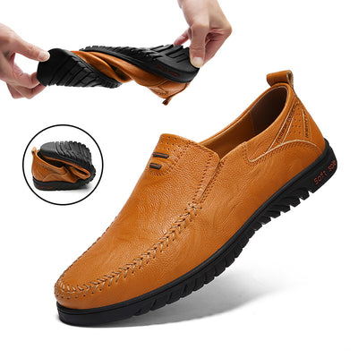 Zapatos de Cuero Casual Estilo Coreano para Hombre - Image 10