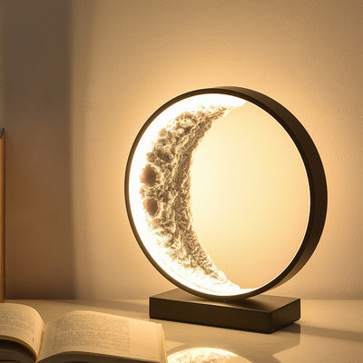 Lámpara de Mesa Nórdica Diseño Luna Creciente para Dormitorio - Image 9