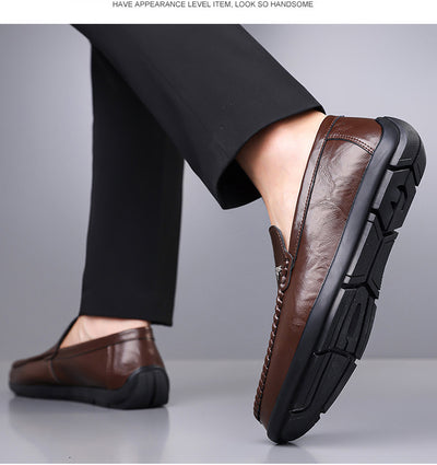 Zapatos Casuales de Cuero Transpirable para Hombre con Suela Suave - Image 23