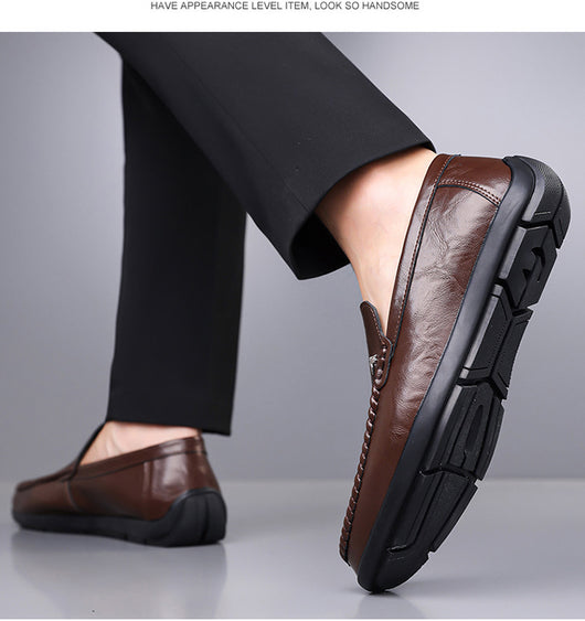 Zapatos Casuales de Cuero Transpirable para Hombre con Suela Suave - Image 23