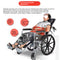 Silla de Ruedas Plegable Ligera con Inodoro Integrado para Adultos Mayores