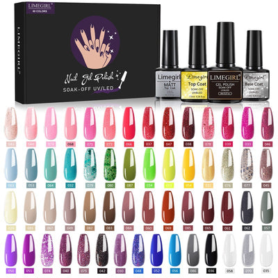 Set de 60 Colores de Esmalte de Uñas Removible con Adhesivo Funcional - Image 29