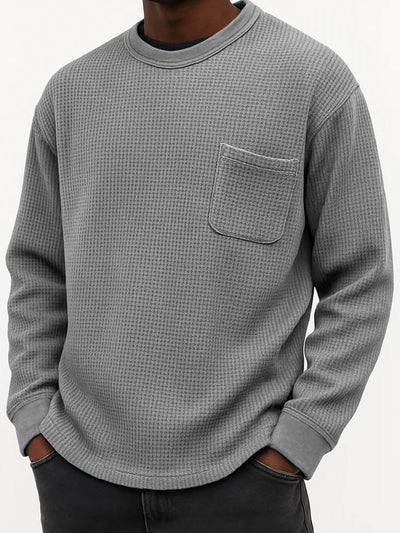 Sudadera Casual Cuello Redondo Manga Larga Talla Grande para Hombre - Image 22
