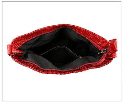 Bolso Bandolera Patrón Cocodrilo Vintage Multicapa Casual para Mujer - Image 10