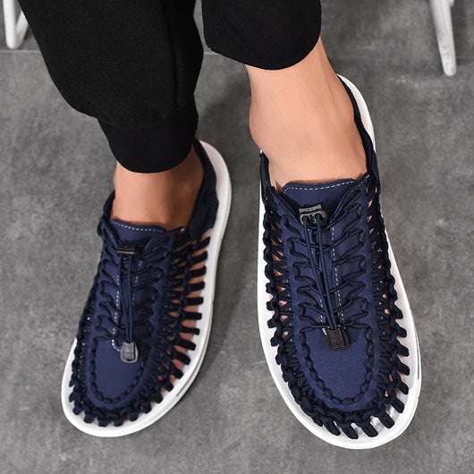 Sandalias Romanas Tejidas con Cordón Ajustable para Hombre y Mujer - Image 4