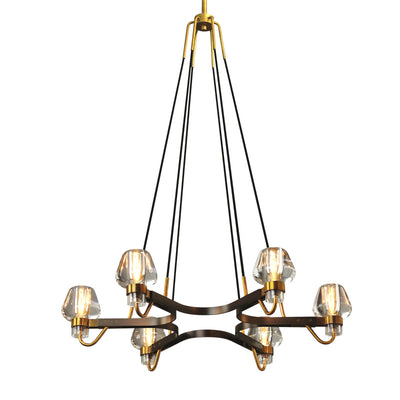 Lámpara Colgante de Cobre y Cristal - Diseño Moderno y Elegante - Image 4
