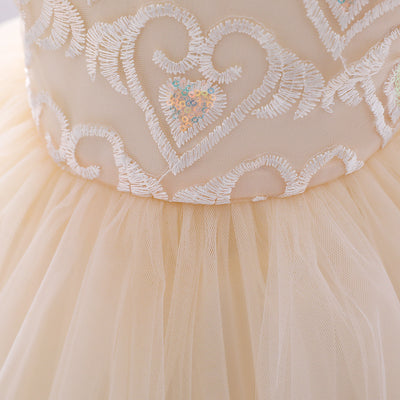 Vestido de Niña Europeo Americano con Bordado en Malla - Image 28