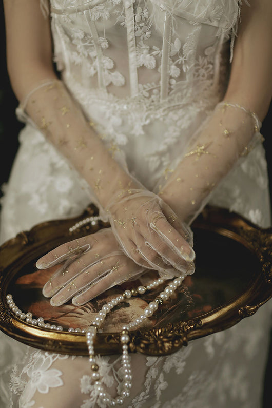 Guantes Sin Dedos para Novia - Elegancia y Comodidad en tu Boda - Image 10