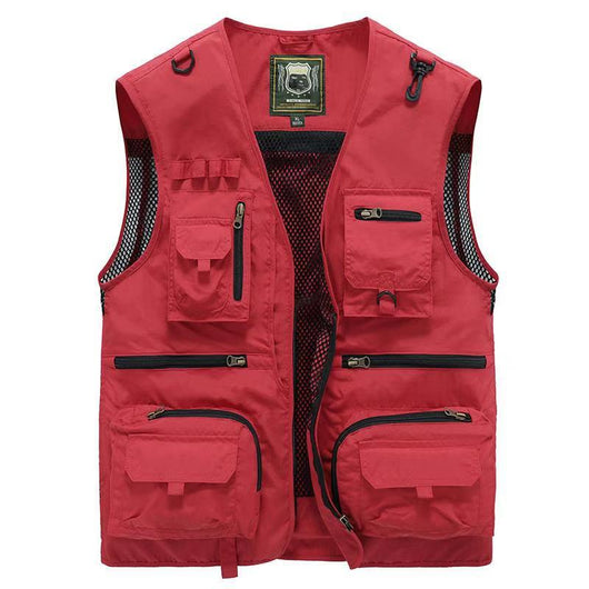 Chaleco Táctico de 14 Bolsillos para Hombre - Ideal para Senderismo, Pesca y Fotografía - Image 5